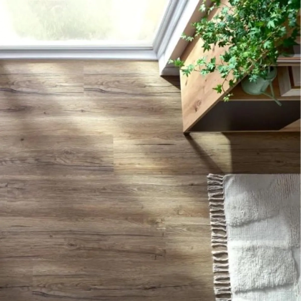 Lame PVC clipsable décor chêne naturel Afirmax Legnar - 22,9 x 122 cm - Chêne Kinesawa