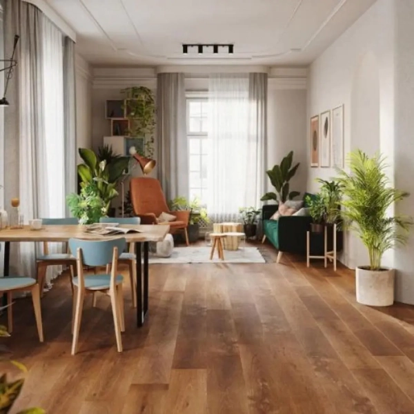 Lame PVC clipsable décor chêne Afirmax Legnar - 22,9 x 122 cm - Chêne Villa