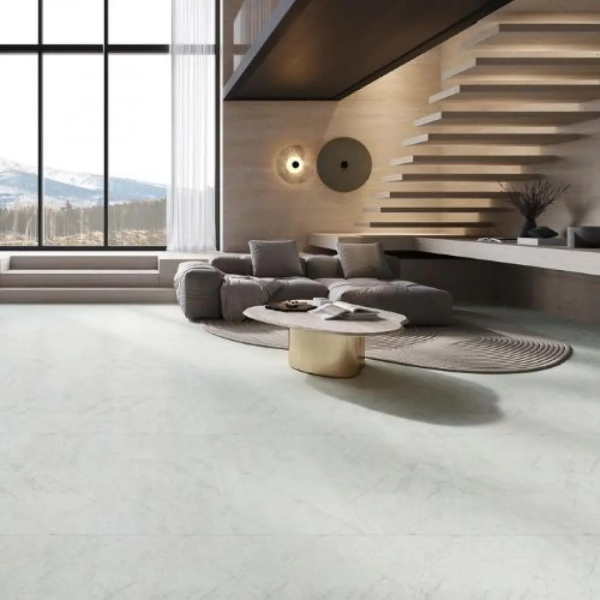 Dalle PVC clipsable avec sous-couche intégrée Arbiton Amaron Forma Acoustic - Braga Silver - 91,4 x 45,7 cm