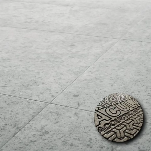 Dalle PVC clipsable avec sous-couche intégrée Arbiton Amaron Forma Acoustic - Aveiro Silver - 91,4 x 45,7 cm