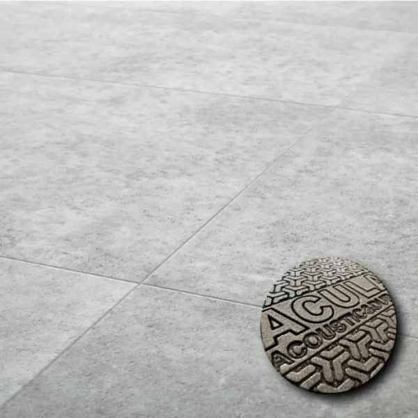 Dalle PVC clipsable avec sous-couche intégrée Arbiton Amaron Forma Acoustic - Ribeira Silver - 91,4 x 45,7 cm