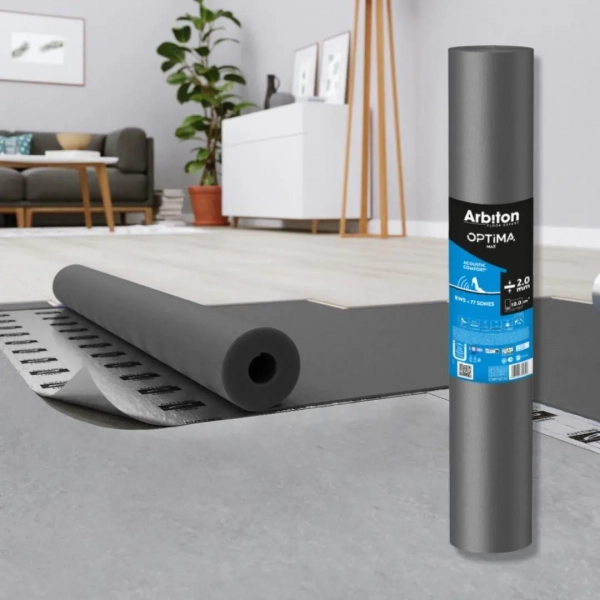 Sous-couche  chauffage au sol Arbiton Optima Max sol stratifié 2mm – 10m²