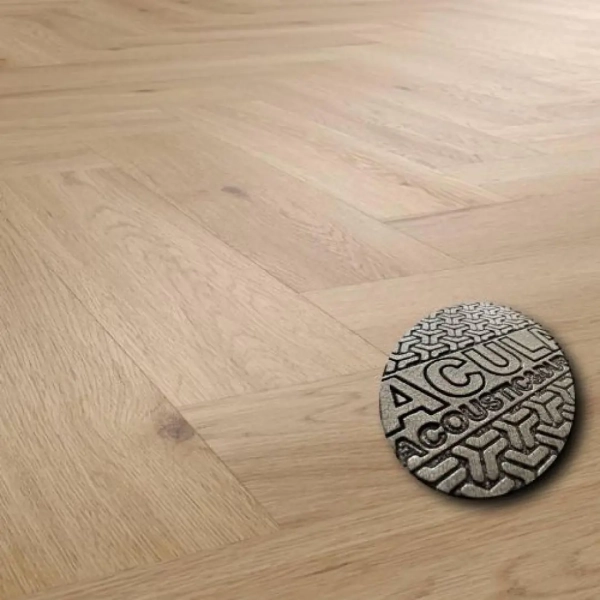 Lame PVC clipsable avec sous-couche Arbiton Amaron Herringbone  EIR Acoustic - 14,8 x 59,2 cm - Chêne Yankee 