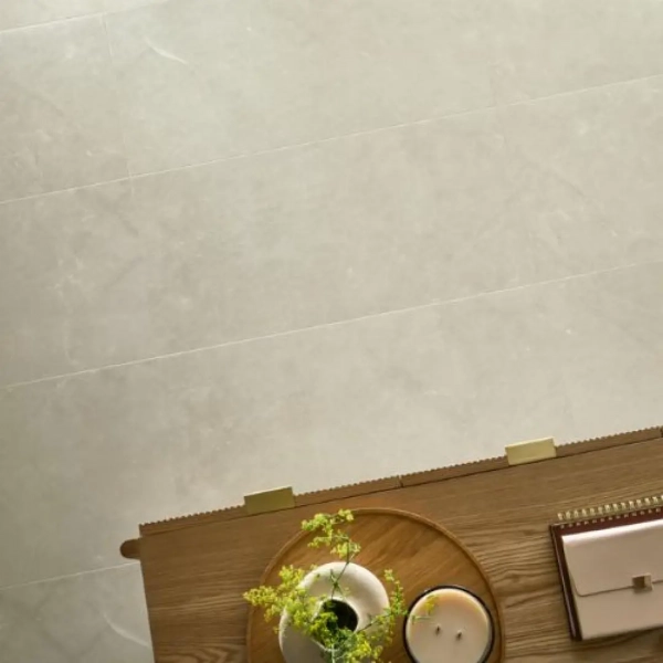 Dalle PVC clipsable imitation carrelage Arbiton Amaron Forma - Monreale Ivory - 91,4 x 45,7 cm