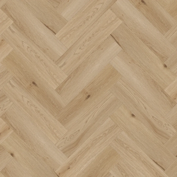 Lame PVC à coller Bâton rompu Arbiton Amaron Herringbone Dryback - 15,4 x 61,6 cm - Chêne Yankee