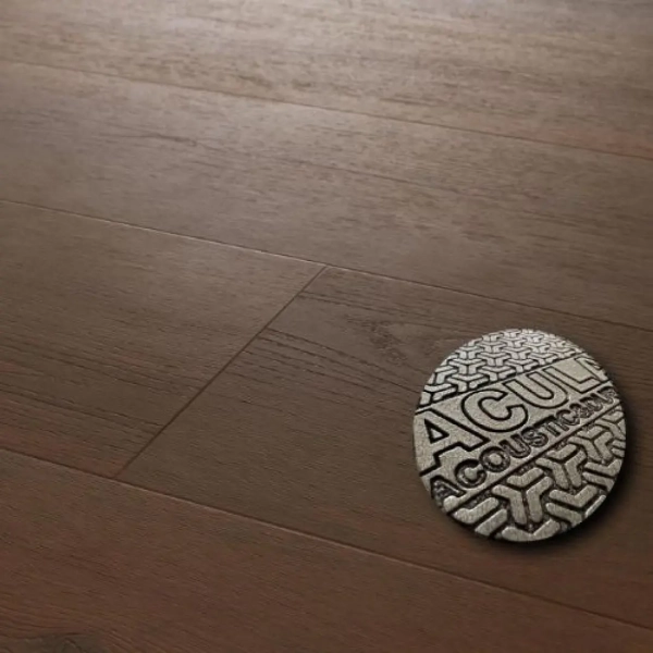 Lame PVC clipsable avec sous-couche intégrée Arbiton Superiore Acoustic - 22,9 x 218 cm - Chêne Segovia
