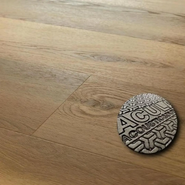 Lame PVC clipsable avec sous-couche intégrée Arbiton Superiore Acoustic - 22,9 x 218 cm - Chêne Burbon