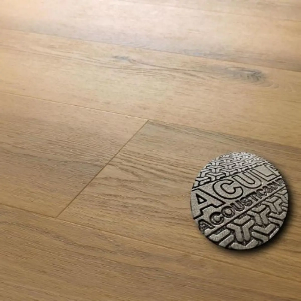 Lame PVC clipsable avec sous-couche intégrée Arbiton Superiore Acoustic - 22,9 x 218 cm - Chêne Asturia