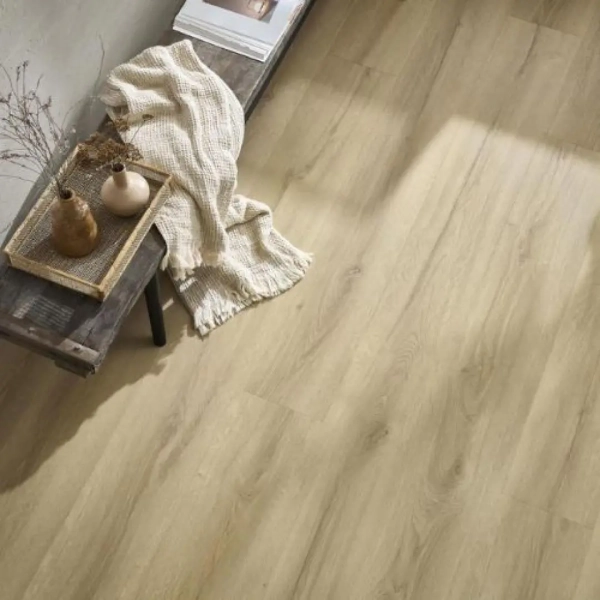 Lame PVC clipsable avec sous-couche intégrée Arbiton Superiore Acoustic - 22,9 x 218 cm - Chêne Chevalier