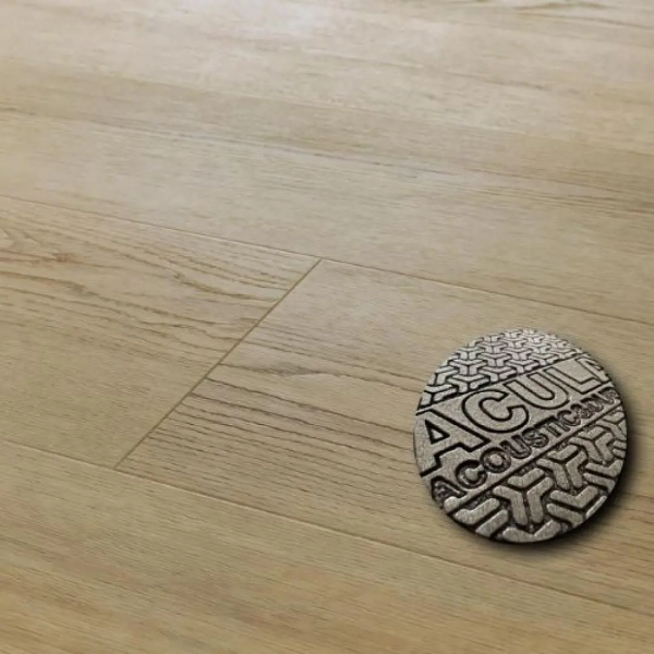 Lame PVC clipsable avec sous-couche intégrée Arbiton Superiore Acoustic - 22,9 x 218 cm - Chêne Chevalier