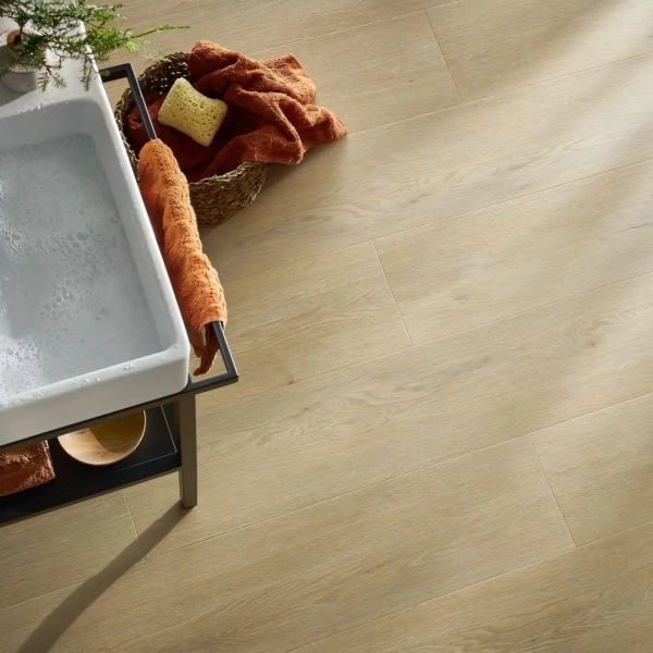 Lame PVC clipsable décor chêne naturel Arbiton Woodric - 22,9 x 122 cm - Chêne Weston