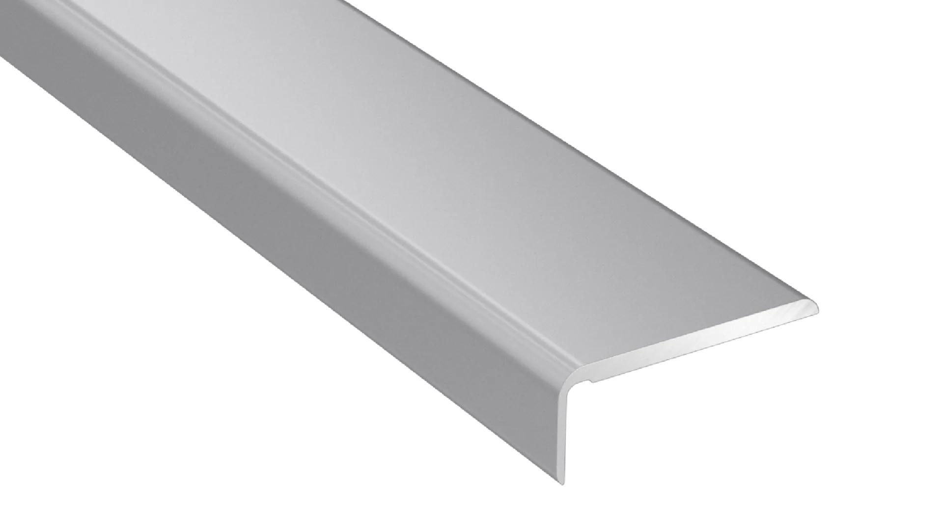Profilé de finition adhésif Arbiton CS25 en aluminium – argent (A1), 2 m x 25 mm