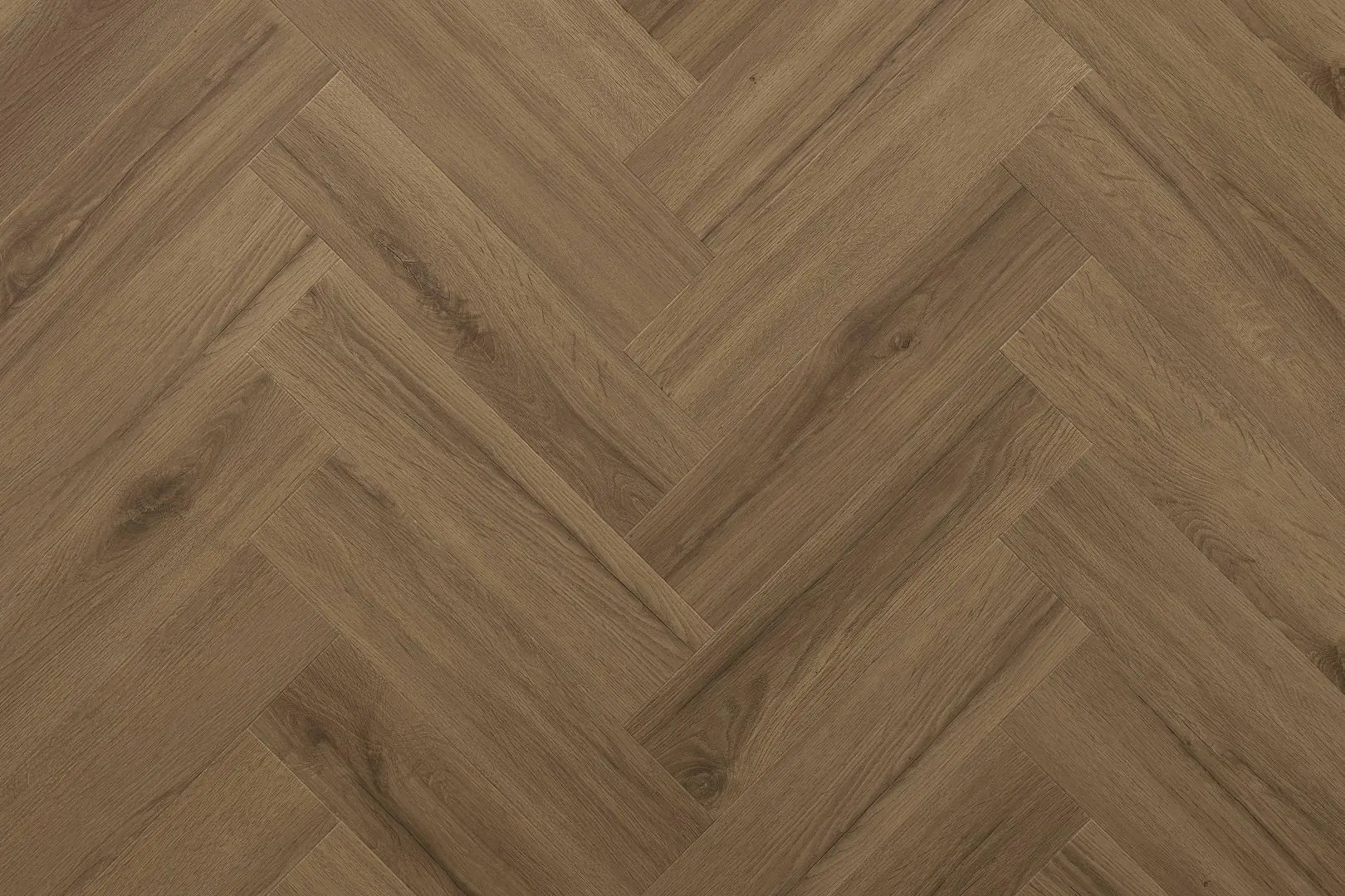 Lame PVC à coller Bâton rompu Arbiton Amaron Herringbone Dryback - 15,4 x 61,6 cm - Chêne Rochester