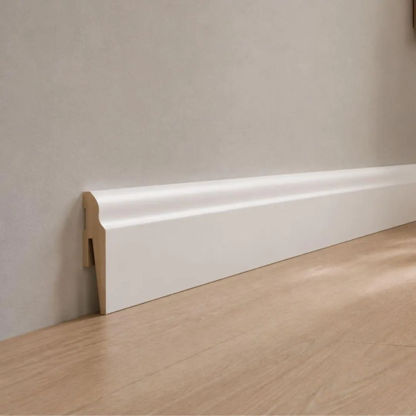Plinthe MDF à peindre Arbiton PAINT IT – blanc MP0601 – H. 6 x L. 242 x ép. 15 mm