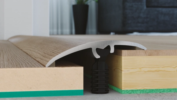 Barre de seuil de rattrapage de niveau et de dilatation large Arbiton CS37 – décor Chêne Liberty (CS7), 93 cm x 37 mm