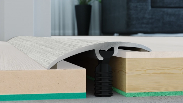 Barre de seuil de rattrapage de niveau et de dilatation large Arbiton CS37 – décor Chêne Ontario (CS19), 93 cm x 37 mm