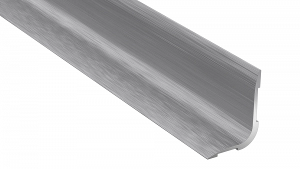 Profilé de finition Arbiton PRO L en aluminium – argent brossé (B1), 93 cm x 15/20 mm