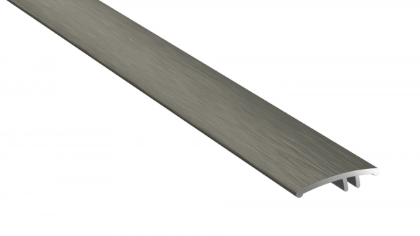 Barre de seuil de jonction étroite Arbiton PRODUO 22 en aluminium – titane brossé (B3), 186 cm x 22 mm