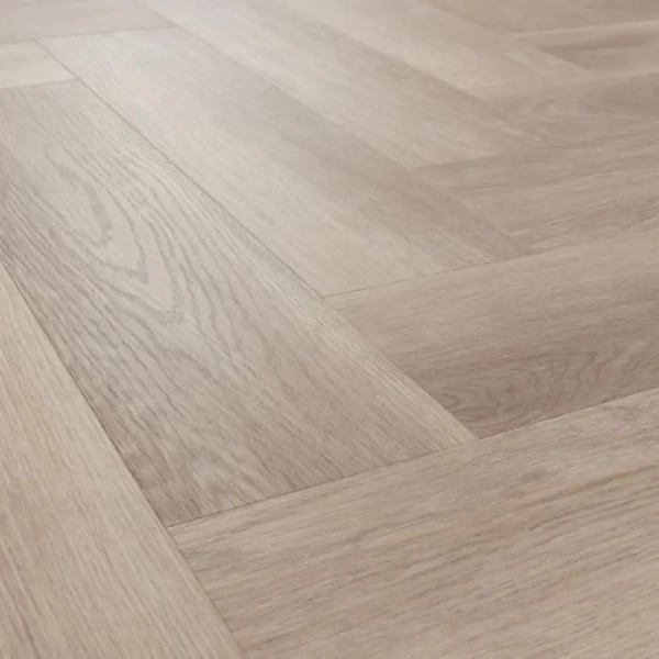 Lame PVC clipsable Bâton rompu Arbiton Amaron Herringbone - 14,8 x 59,2 cm - Chêne Stamford