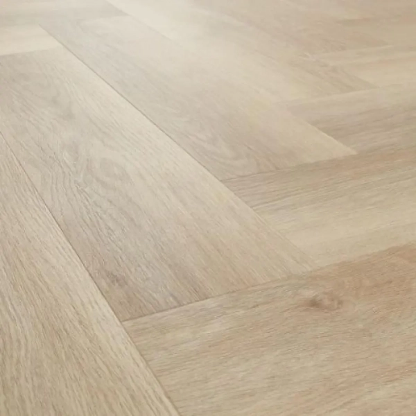 Lame PVC clipsable Bâton rompu Arbiton Amaron Herringbone - 14,8 x 59,2 cm - Chêne Dearwood