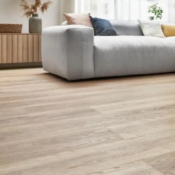 Lame PVC à coller effet chêne Arbiton Woodric Dryback - 22,9 x 122 cm - Chêne Timbersland