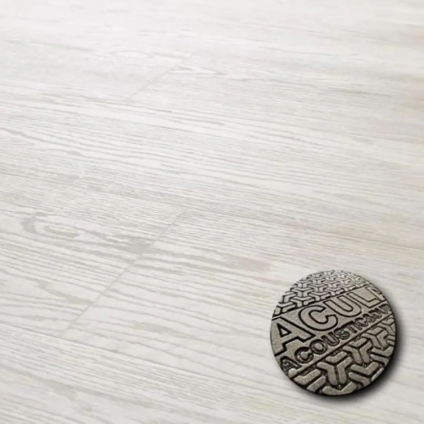 Lame PVC clipsable avec sous-couche intégrée Arbiton Woodric Acoustic - 22,9 x 122 cm - Chêne Hayworth