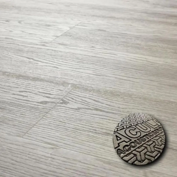 Lame PVC clipsable avec sous-couche intégrée Arbiton Woodric Acoustic - 22,9 x 122 cm - Chêne Medicci