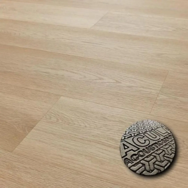 Lame PVC clipsable avec sous-couche intégrée Afirmax Legnar Acoustic - 22,9 x 122 cm - Chêne Hartford