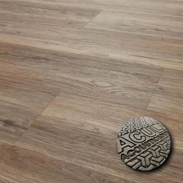 Lame PVC clipsable avec sous-couche intégrée Afirmax Legnar Acoustic - 22,9 x 122 cm - Chêne Kinesawa