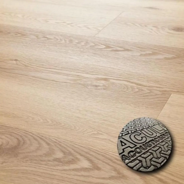 Lame PVC clipsable effet chêne Afirmax Legnar Ultra Acoustic - 22,9 x 122 cm - Chêne Hampton - avec sous-couche intégrée