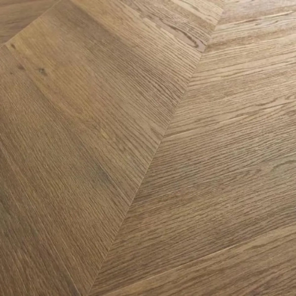 Lame PVC clipsable Point de Hongrie Afirmax Chevron - 12 x 60 cm - Chêne Frisco