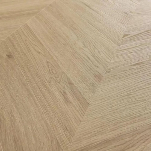 Lame PVC clipsable Point de Hongrie Afirmax Chevron - 12 x 60 cm - Chêne Arvada