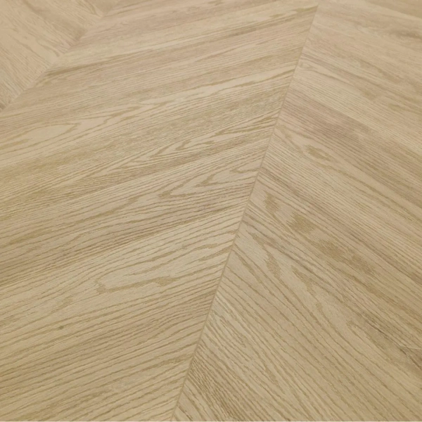 Lame PVC clipsable Point de Hongrie Arbiton Amaron Chevron - 12 x 60 cm - Chêne Princeton