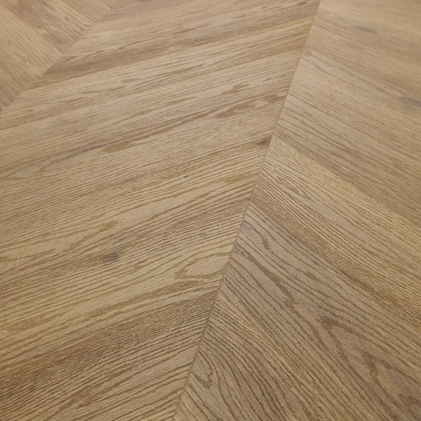 Lame PVC clipsable Point de Hongrie Arbiton Amaron Chevron - 12 x 60 cm - Chêne Georgetown