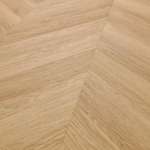 Lame PVC clipsable Point de Hongrie Arbiton Amaron Chevron - 12 x 60 cm - Chêne Yankee