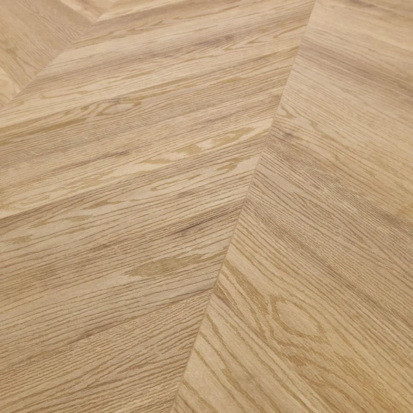 Lame PVC clipsable Point de Hongrie Arbiton Amaron Chevron - 12 x 60 cm - Chêne Wembley