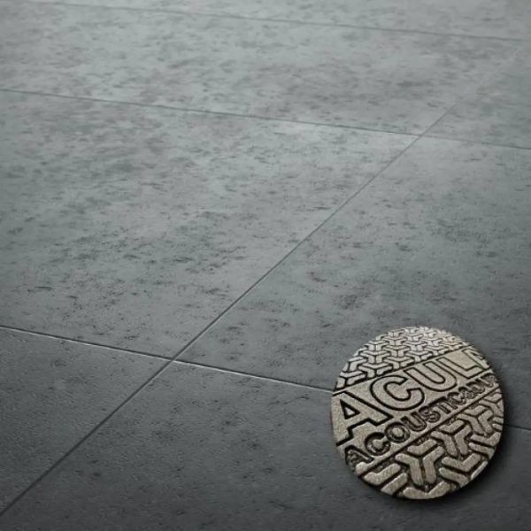 Dalle PVC clipsable avec sous-couche intégrée Arbiton Amaron Forma Acoustic - Ninaventura Anthracite - 91,4 x 45,7 cm