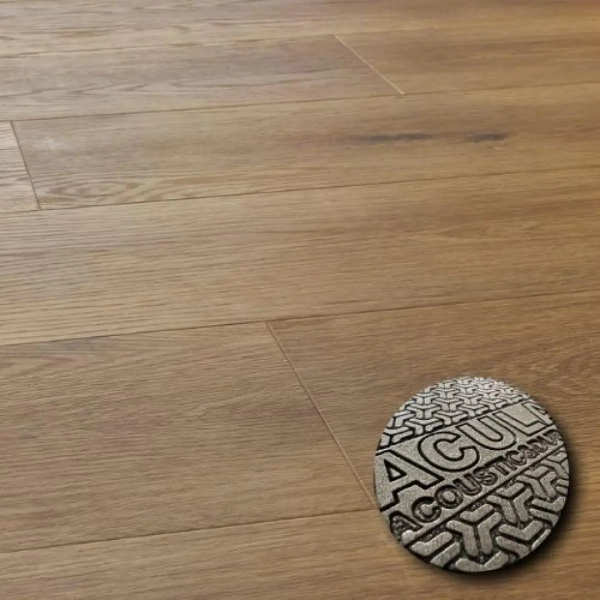 Lame PVC clipsable avec sous-couche intégrée Afirmax Legnar Acoustic - 22,9 x 122 cm - Chêne Frisco