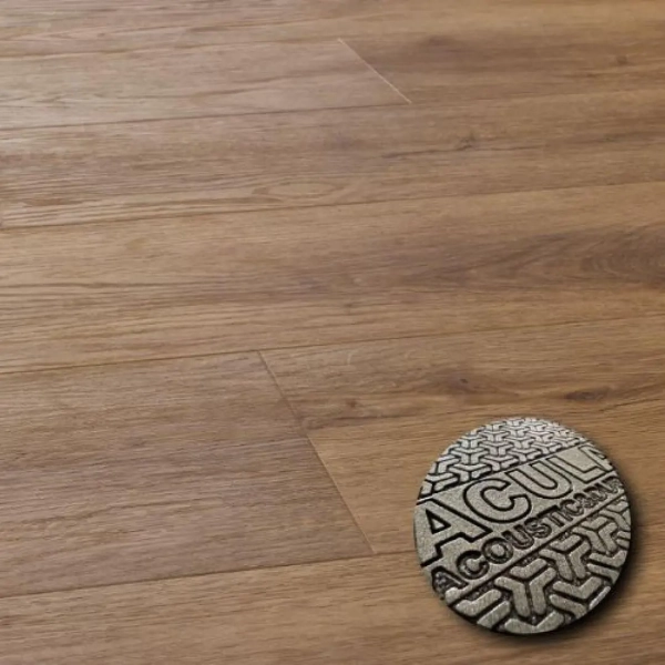 Lame PVC clipsable avec sous-couche intégrée Afirmax Legnar Acoustic - 22,9 x 122 cm - Chêne Garda
