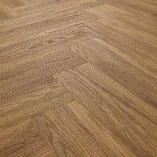 Lame PVC clipsable Bâton rompu Afirmax Legnar Herringbone - 14,8 x 59,2 cm - Chêne Jersey