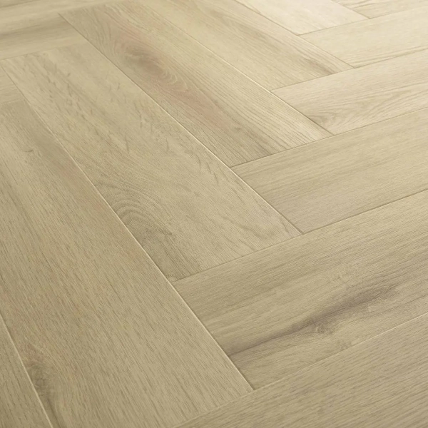 Lame PVC à coller Bâton rompu Arbiton Amaron Herringbone Dryback - 15,4 x 61,6 cm - Chêne Princeton