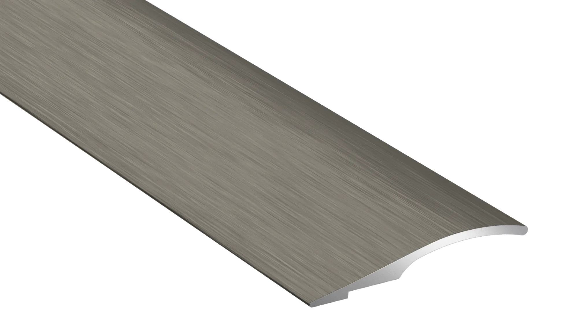 Barre de seuil de rattrapage de niveau Arbiton PRO 38 en aluminium – titane brossé (B3), 186 cm x 38 mm