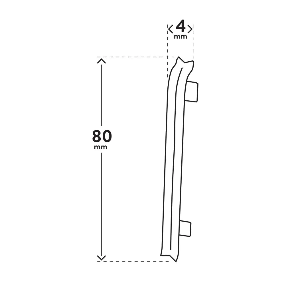 Lot de 2 angles intérieurs pour plinthe Arbiton VIGO 80 – gris foncé 03