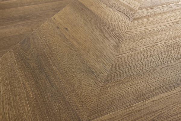 Lame PVC clipsable Point de Hongrie Afirmax Chevron - 12 x 60 cm - Chêne Frisco