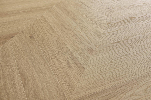 Lame PVC clipsable Point de Hongrie Afirmax Chevron - 12 x 60 cm - Chêne Arvada